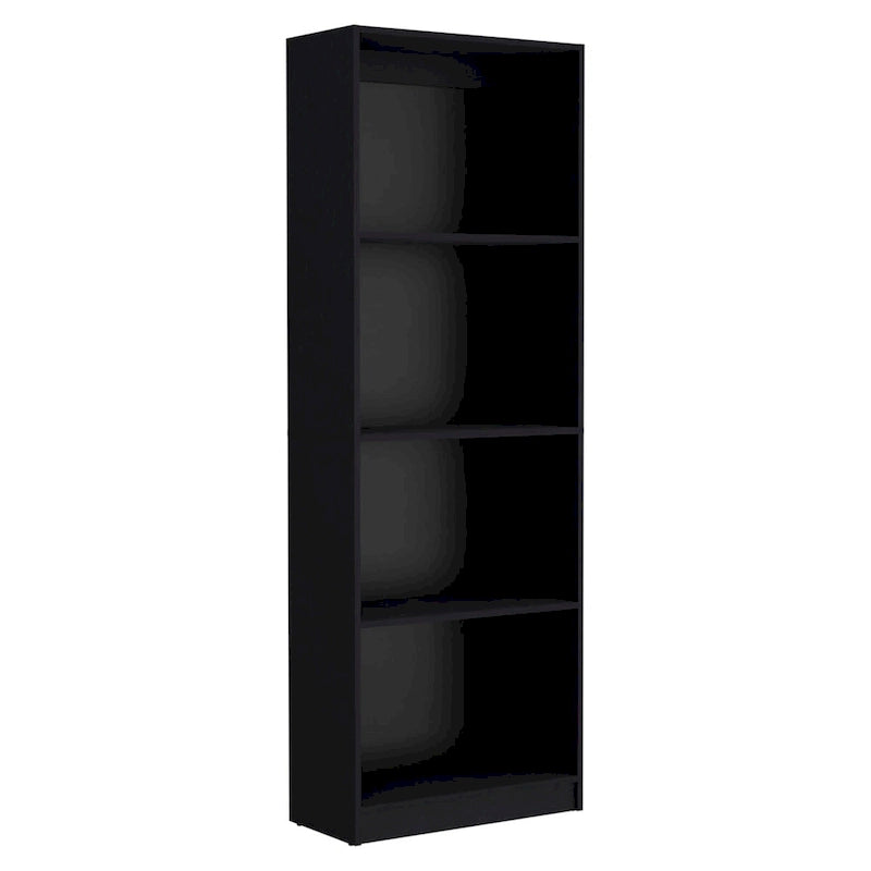 Bibliothèque à 5 étagères et armoire de 74 po de largeur