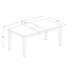 Ensemble de salle à manger East West Furniture comprenant une table rectangulaire et des chaises de salle à manger avec un banc (options de type de siège de chaise)