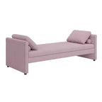 Lit de repos moderne rembourré avec oreillers, petit lit de jour simple pour salons