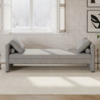 Lit de repos moderne rembourré avec oreillers, petit lit de jour simple pour salons